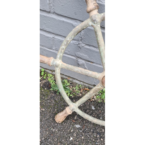 294 - Heavy Vintage Nautical Brass Ships Wheel