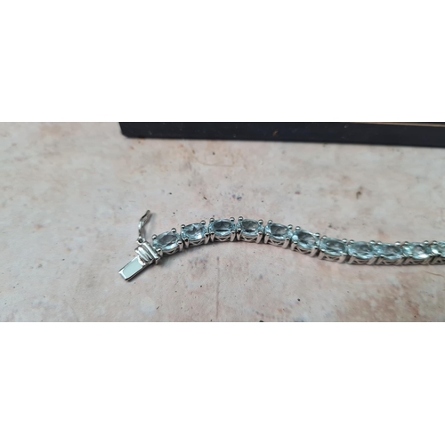 314 - Hallmarked Silver Tennis Bracelet, Unused in Original Box