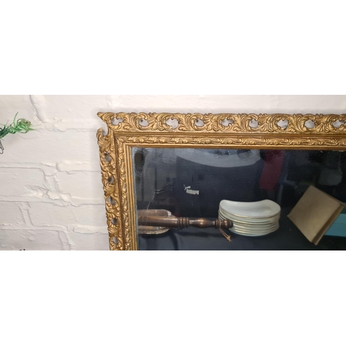 113 - Gold Gilt Wood Mirror 53cm x 42cm