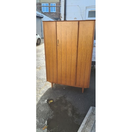 869 - Mid Century Wardrobe (123cm W 46cm D 183cm T)