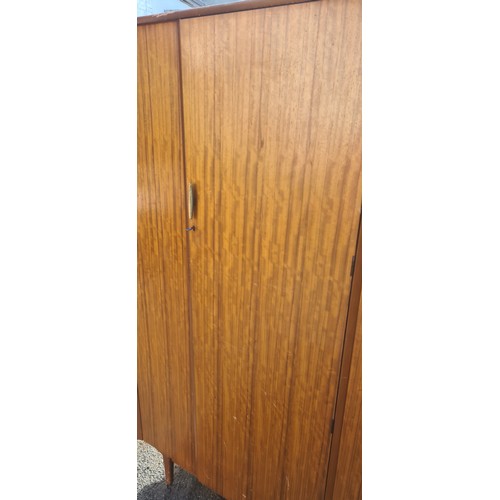 869 - Mid Century Wardrobe (123cm W 46cm D 183cm T)