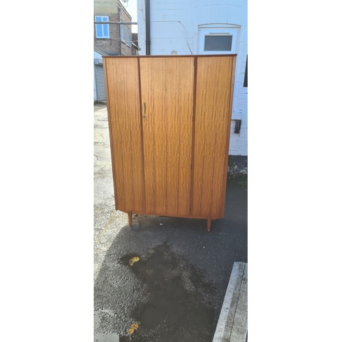 869 - Mid Century Wardrobe (123cm W 46cm D 183cm T)