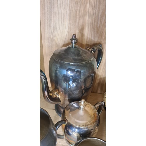 305 - FB Rogers Silver co Coffee Pot, Milk Jug, Sugar Jar & other various Silver Plated Items