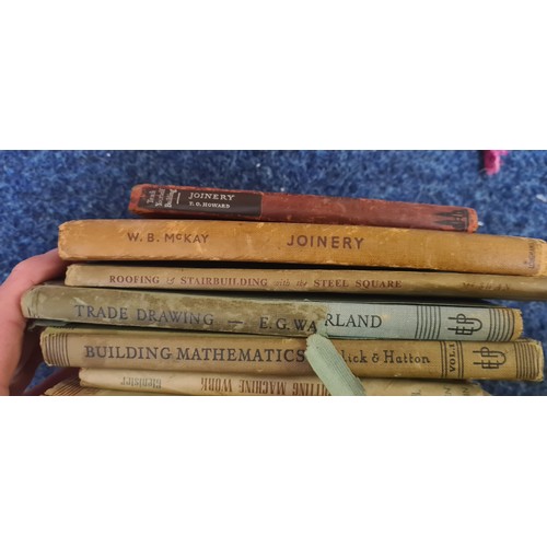 220 - 8 Vintage Books on Carpentry, Joinery etc