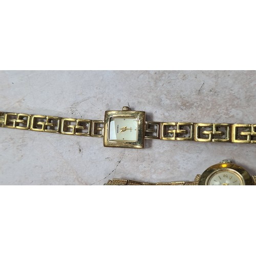 13e - Lot of 9 Vintage Ladies Watches including a Rolled Gold Example and a Vintage Gucci Watch