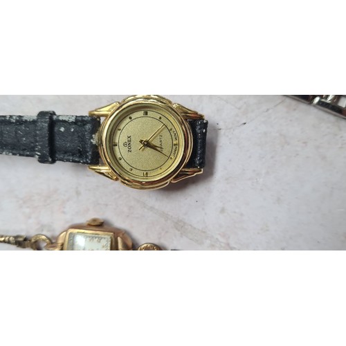 13e - Lot of 9 Vintage Ladies Watches including a Rolled Gold Example and a Vintage Gucci Watch