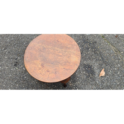 582 - 1930s Oak Coffee Table on Cabriole Legs