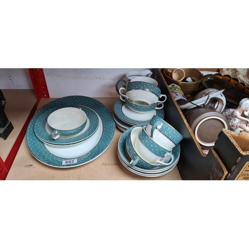 258 - 22 Piece Conway Ridgway China Tea Set