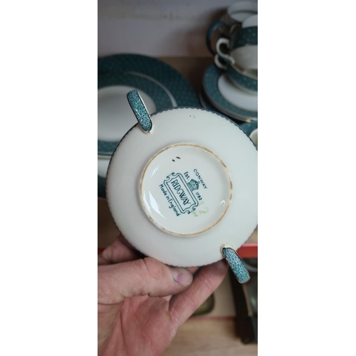 258 - 22 Piece Conway Ridgway China Tea Set