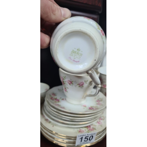 150 - 18pc Duchess Fine Bouquet China Tea Set