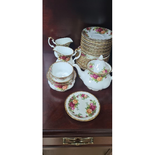 151 - 59 Piece Royal Albert Old Country Rose Dinner Set