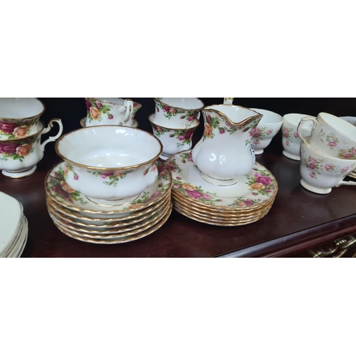 151 - 59 Piece Royal Albert Old Country Rose Dinner Set