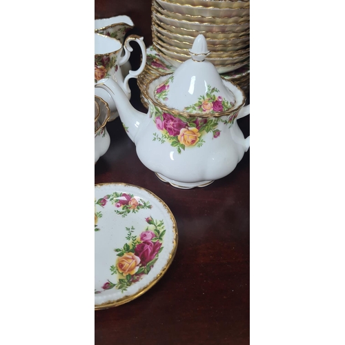 151 - 59 Piece Royal Albert Old Country Rose Dinner Set