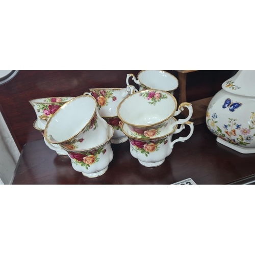 151 - 59 Piece Royal Albert Old Country Rose Dinner Set