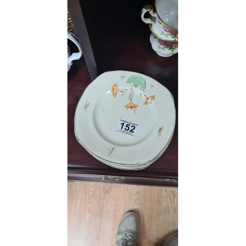 152 - 5 Deco Burleigh Ware Plates