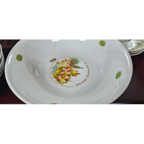 154 - L'Hirondelle Salad Bowl and Plate Set