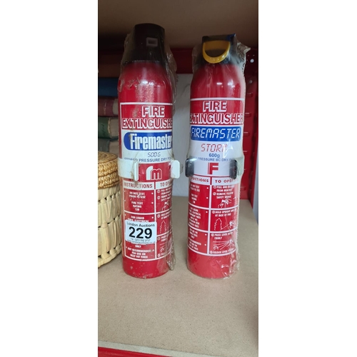 229 - 2 Firemaster Fire Extinguishers