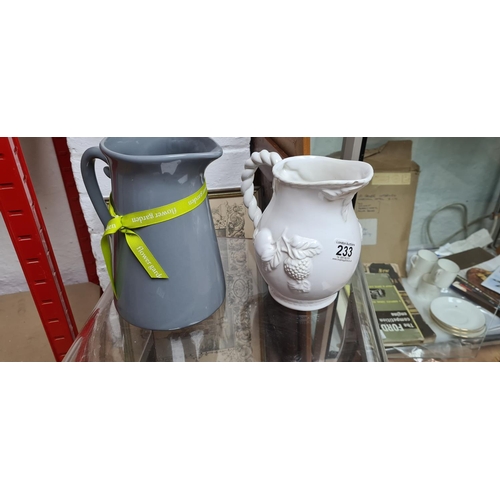 233 - 2 Vintage Water Jugs