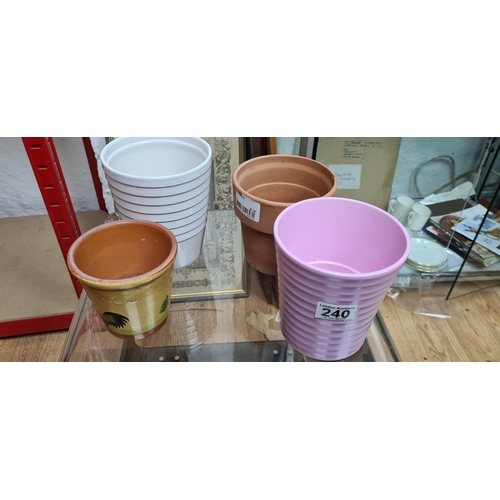 240 - Lot of Small Plant Pots