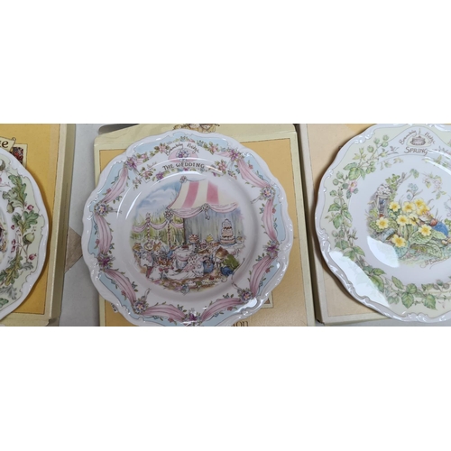 256 - Lot of 3 Royal Doulton Brambly Hedge Collectors Plates