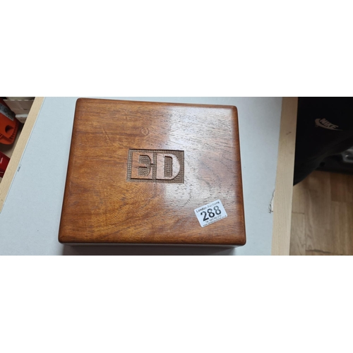 288 - Good Quality Wooden Cigar Box