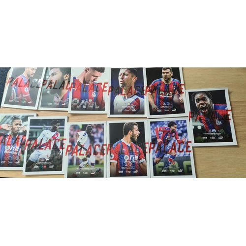 617 - Lot of Crystal Palace Football Programmes