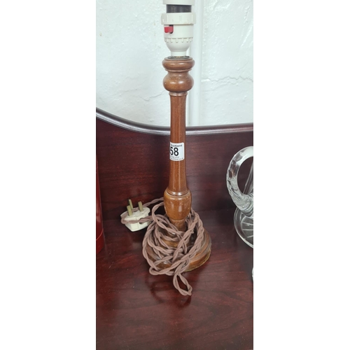 618 - Vintage Wooden Lamp