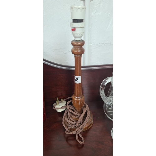 618 - Vintage Wooden Lamp