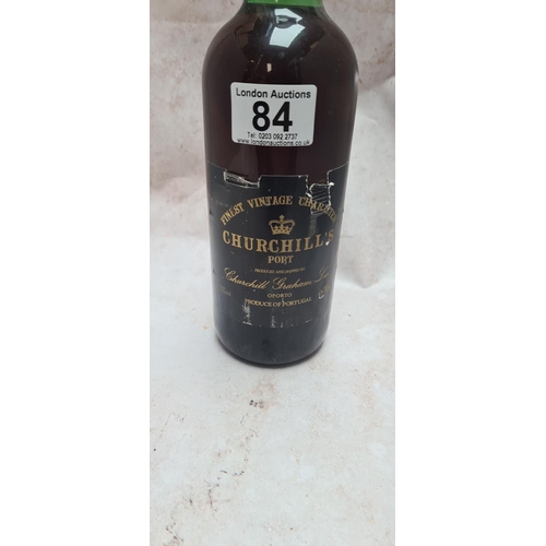 84 - Vintage Bottle of Churchill's Finest Vintage Character Port