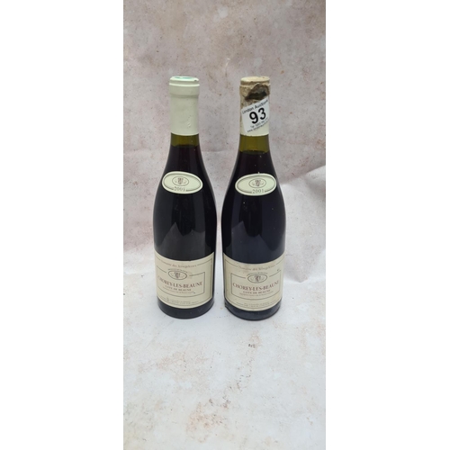 93 - 2 Bottles of 2001 Domaine des Terregelesses