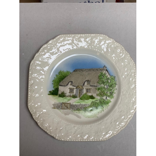 276 - Lot of 6 Burleigh Country Cottage Collectors Plates