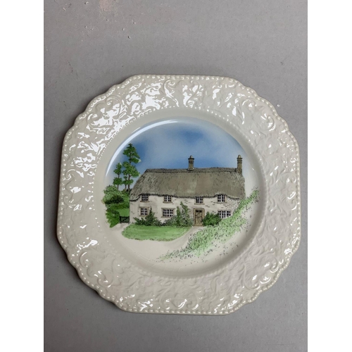 276 - Lot of 6 Burleigh Country Cottage Collectors Plates