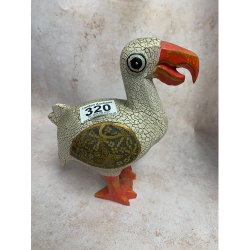 320 - Wooden Duck Figure