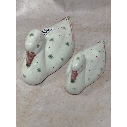 337 - 2 Rye Pottery Ducks