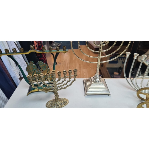 175 - Lot of Menorahs etc