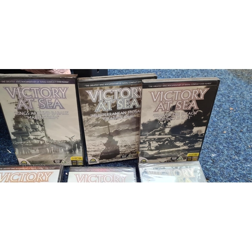 620 - Lot of New and Sealed Victory at Sea Naval DVDs