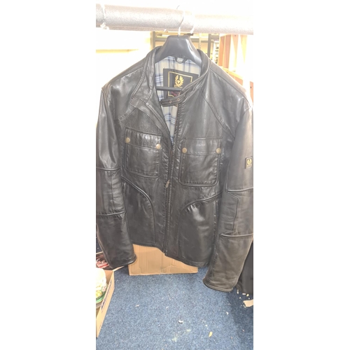 97 - Vintage Mens Belstaff Leather Jacket (Marked Size XXXXL) But more like a XXL