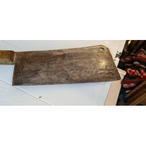 62 - Vintage I Wilson Meat Cleaver