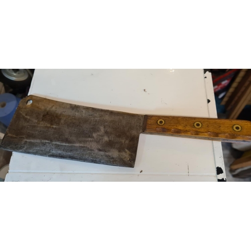 62 - Vintage I Wilson Meat Cleaver