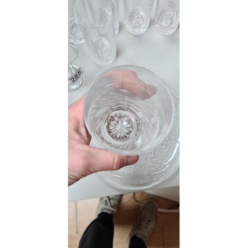 285 - Very Good Quality Lot of Golf Themed Crystal Glasses etc