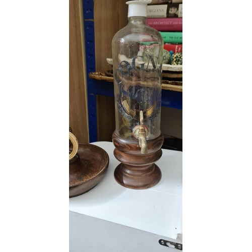 597 - Vintage Brandy Dispenser Plus 1 Other