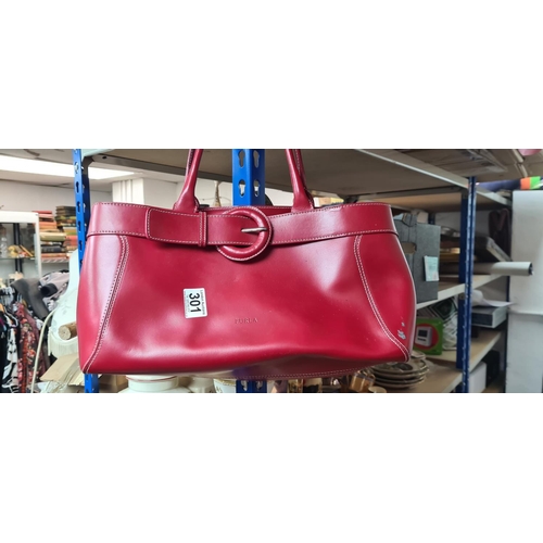 301 - Genuine Red Furla Handbag