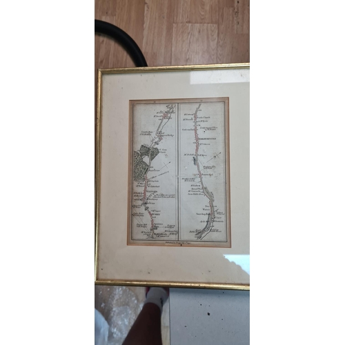 202 - Lot of 3 Framed Antique John Cary Maps