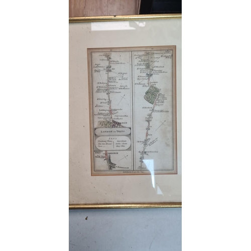 202 - Lot of 3 Framed Antique John Cary Maps