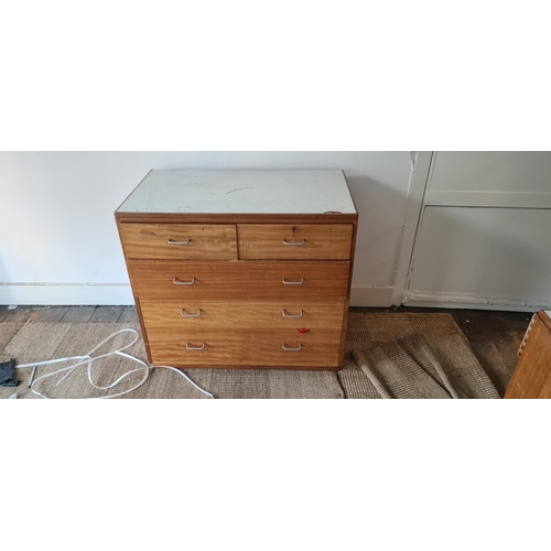 653 - Mid Century Ministry of Defence Chest of Drawers