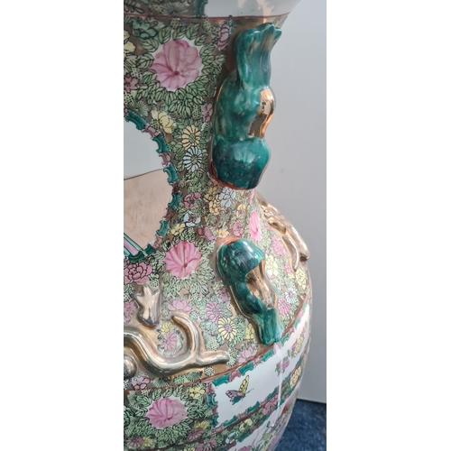 995 - Large Cantonese Famille Rose Porcelain Vase (94cm)