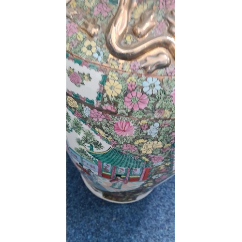 995 - Large Cantonese Famille Rose Porcelain Vase (94cm)