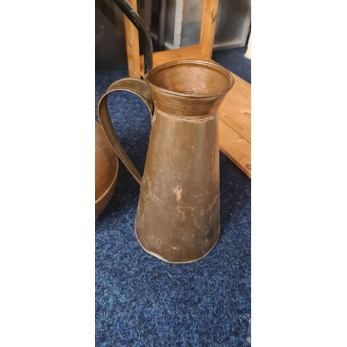 1023 - 2 Large Vintage Copper Vases