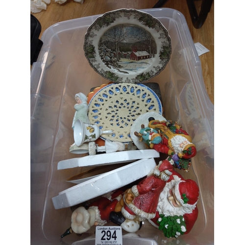 294 - Box of Assorted Christmas Bits
