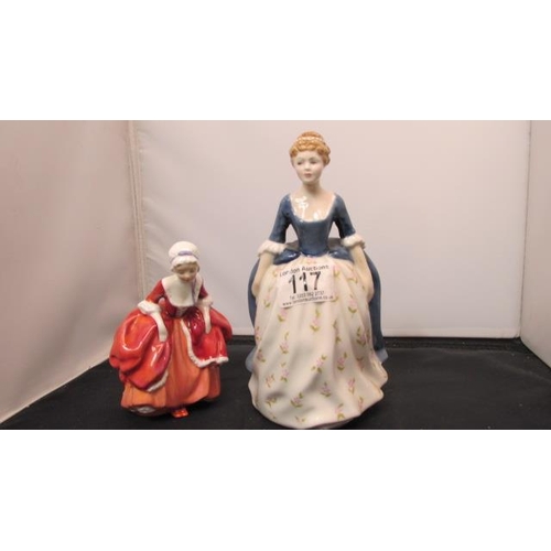 117 - Royal Doulton HN 2037 Goody two Shoes Figurine and HN2336 Allison Figurine